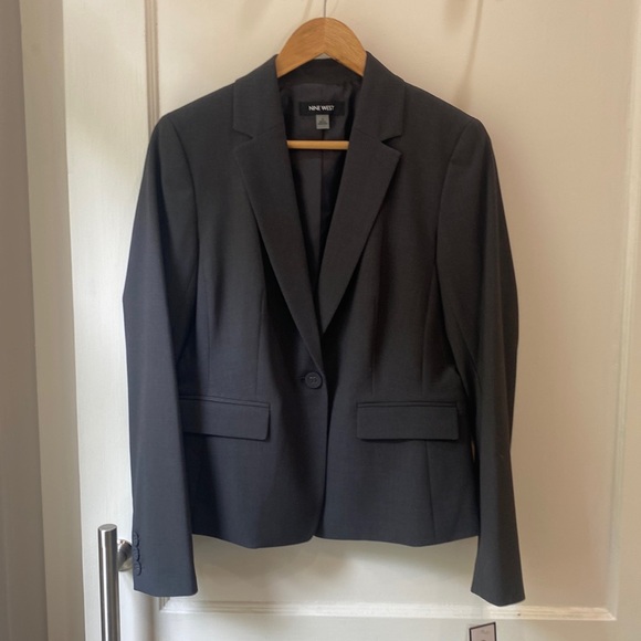 Nine West charcoal blazer size 4